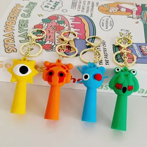 Sprunki Plush Rhythm Box Doll Keychain Music game merchandise key pendant