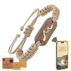 Wave Bracelet with NFC – Elegant Friendship Bracelet for Women, Bestie & Sister Gift, Stylish & Adjustable Jewelry