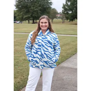 Zebra Print Oversized Jacket