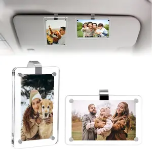 2 count  Picture Holder,   Visor Photo Clip, Personalized Picture Frame, Decorate your  Visor Clip with Family & Personal Photos