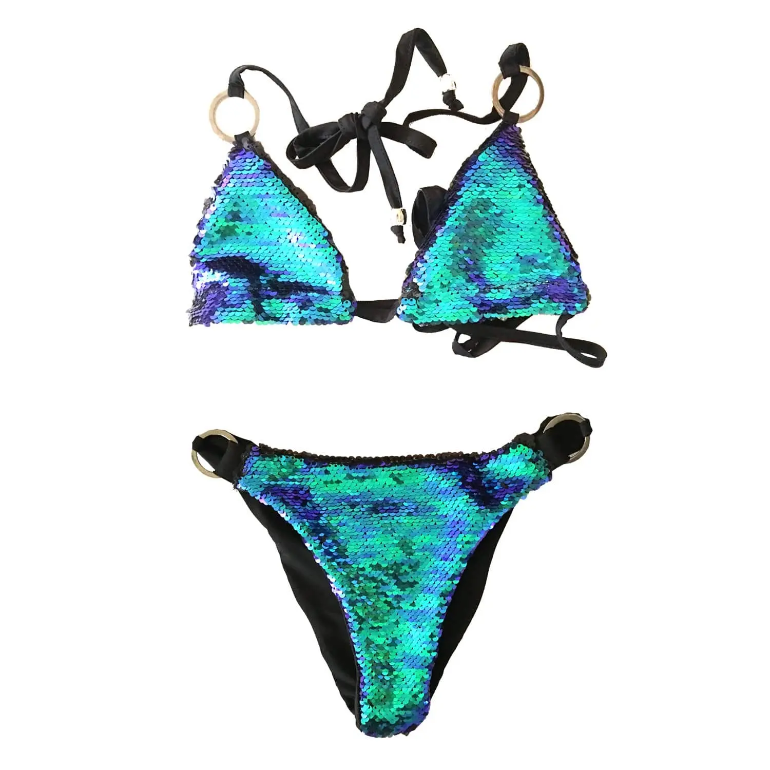 Ariel Green & Black Sequin Bikini Ariel Green & Black Sequin Bikini
