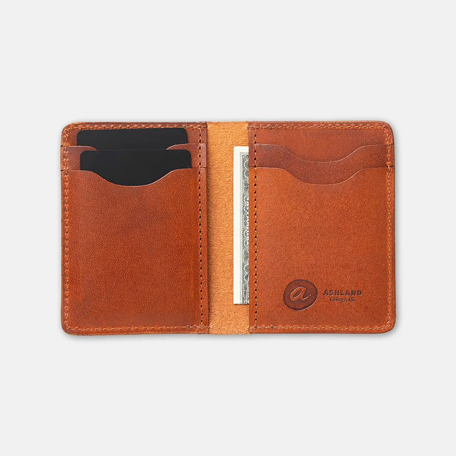 Vertical Bugs Moran Leather Wallet