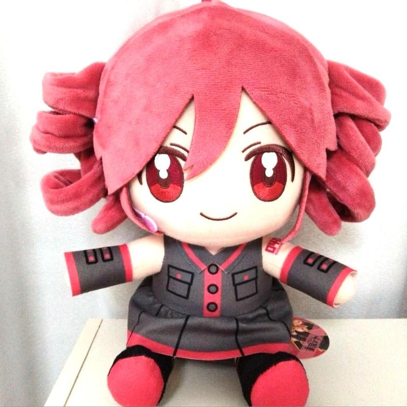 Kasane Teto Sitting Plush Toy, Kawaii Stuffed Animals, 20cm/7.87in Cotton Doll Bag Pendant, Virtual Singer Peripheral, Cute Girly Fan Doll Accessory