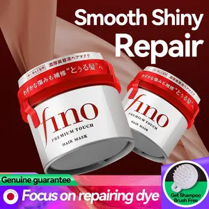 Special offer of 2 bottles, Fino Premium Touch Penetrating Essence- Hydrates & Styles, Deep Penetration for Long-Lasting Nutrient Lock, Unisex, Paste Form, with Plant-Based Squalane, for Normal Hair Types, Soft Silky Hair | Sleek Hair Care