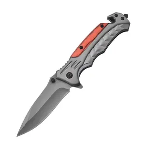 multi-function knife for self-defense hiking campfire camping rope cutting portable fruit knife for camping suitable for leisure camping hiking picnic hunting emergency men's gift Survival