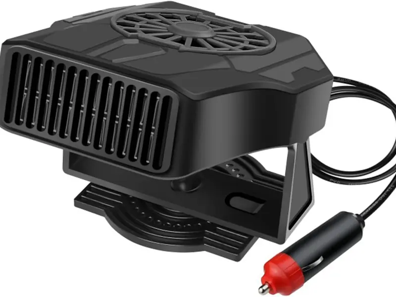 cigarette lighter plug fan car heater that plugs into