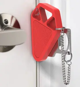 Portable Door Lock – Travel Security Lock for Hotels/Airbnbs | Add Extra Protection to Any Door from Inside | No Tools Needed