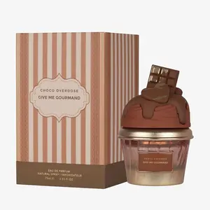 Choco Overdose Give Me Gourmand Collection 75ml rose vibrant for women pink blush perfume Spray with Dark Chocolate Fudge & Caramel Scent for Daily Use or Special Occasions Cozy Gift Idea