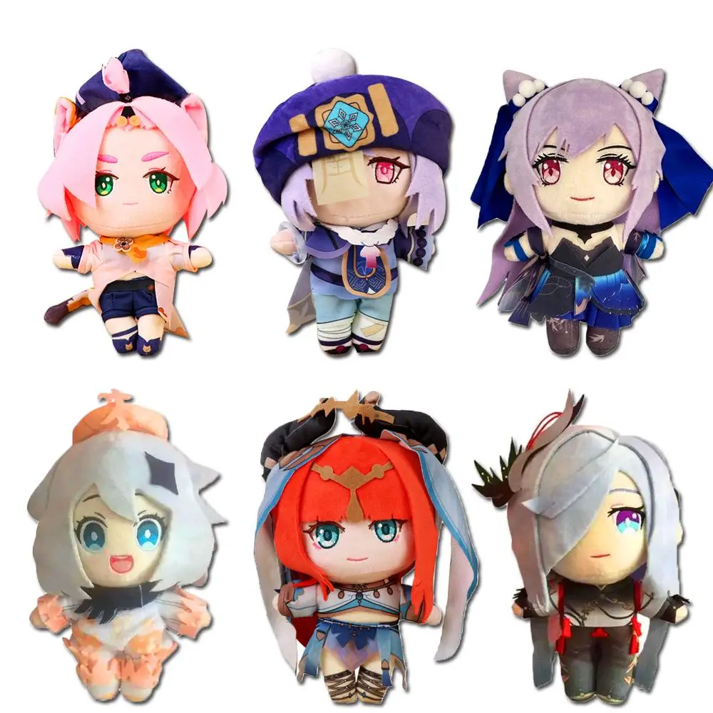 Genshin Impact Plush Anime Wriothesley Neuvillette Lyney Furina Clorinde Tartaglia Stuffed Plushies  Dolls Toys Fans Collection