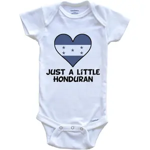 Really Awesome Shirts Just A Little Honduran Baby Bodysuit - Cute Honduras Flag