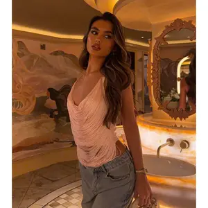 Catch The Vibe Fringe Crop Top