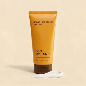 Glo Melanin Daily SPF 30 Sunscreen | No White Cast | Hydrating Broad Spectrum Sun Protection for Melanin-Rich Skin | Lightweight Daily Face Sunscreen 75ml