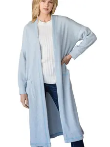 WAFFLE CARDIGAN WITH POCKETS