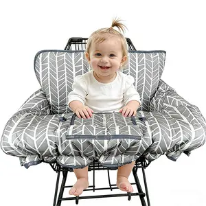 Shopping Cart Cover for Baby boy Girl, Multi-in-1 Cart Covers for Babies, Soft Padded Infant High Chair Cover, Machine Washable, Grocery cart seat Cushion Cover