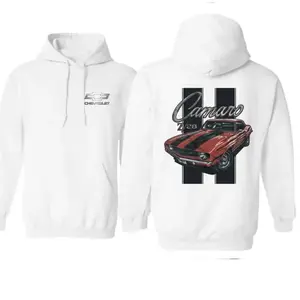 Camaro Z/28 Hoodie, Classic Muscle Car Graphic Pullover, Winter Outdoor Wear For Men and Women, Gift For Car Enthusiasts