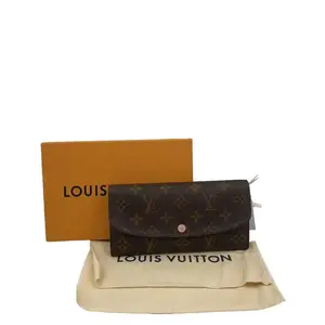 Pre-owned Louis Vuitton france Clutches & Wristlets Monogram Loop Wallet, Pink Lining H2 H3 z45863