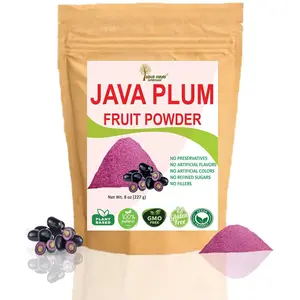 Farms Superfoods Java Plum Powder, 8 oz |   Exotic sweetastringent flavor for Baking, Beverages/Cocktails, Nutritious Food Coloring |   GMOFree, Vegan, 100% Natural