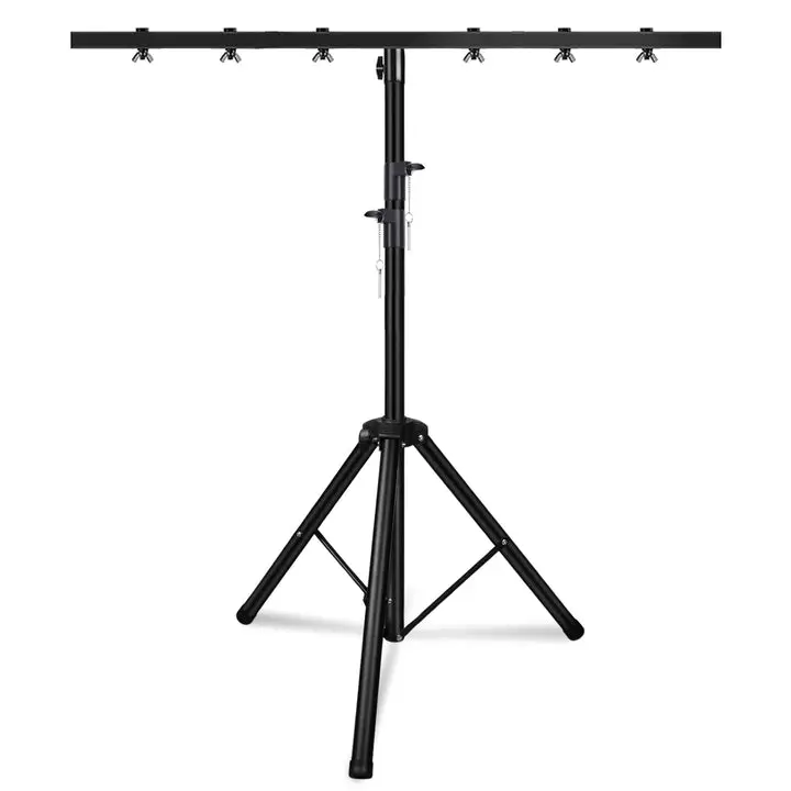 5Core DJ Light Stand Stage Lighting Truss System Height Adjustable Heavy Duty T bar Mount