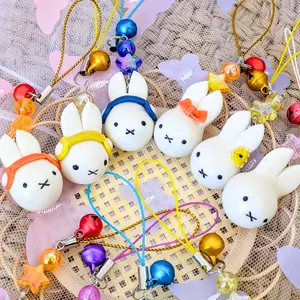 Miffyy Glow in the Dark Bunny Phone Charm | Handmade Cartoon Phone Straps | Anime Characters Kawaii Accessory