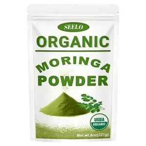 227g Organic Moringa Oleifera Leaf Powder Pure Leaves Without Stems | Great Superfoods for Tea Or Drink Raw And Natural