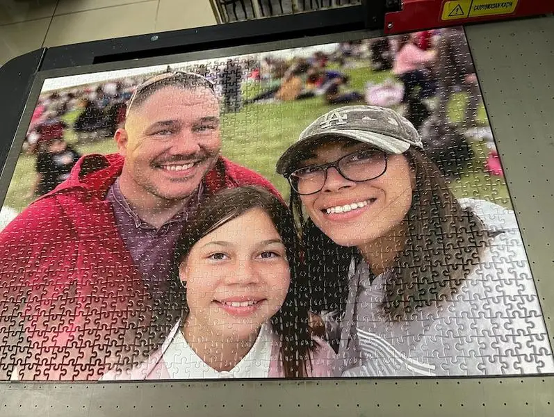 Personalized Photo Puzzle, Custom Picture Keepsake, Family Photo Home Decor, Memory Gift