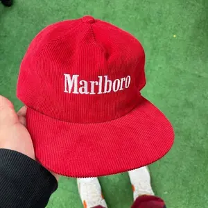 New Marlboro Corduroy Embroidered SnapBack Hat