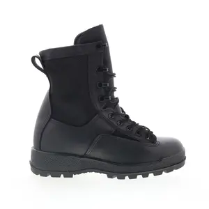 McRae Army Temperate Made In USA 3BTW Mens Black Leather Tactical Boots