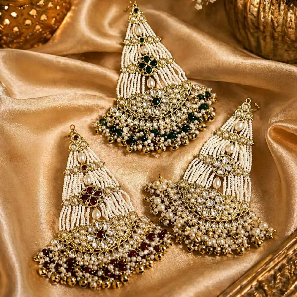 Elegant bridal/non-bridal statement Jhumar/passa with ghungroo