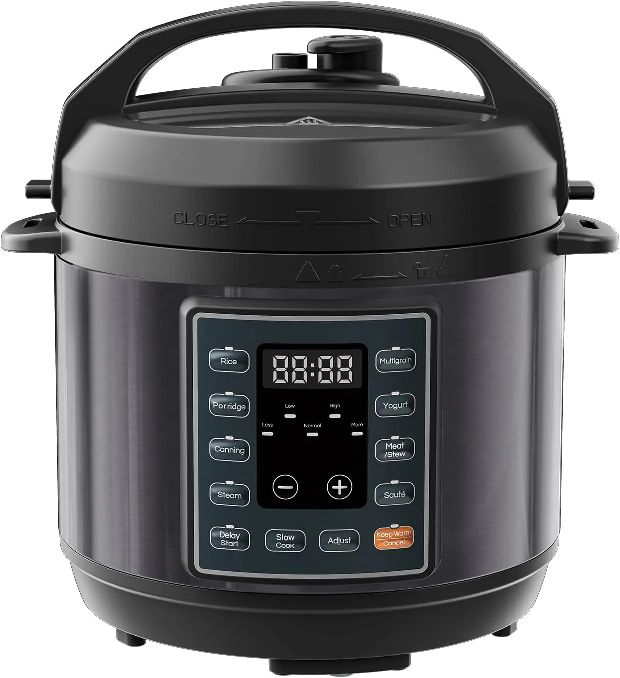 Electric Pressure Cooker 3 Quart, 10-in-1 Multi Cooker with Slow Cook & Steam, Programmable Rice Cooker, Stainless Steel Pot with Ceramic Inner Pot for Rice, Stew & Steam
