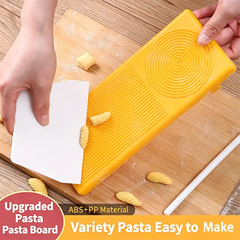 Spaghetti Macaroni Pasta Board, Multifunctional Gnocchi Board Set, Handmade Pasta Mold Kit, Baby Food Supplement Gnocchi Making Mold Creativity Kitchen Tool