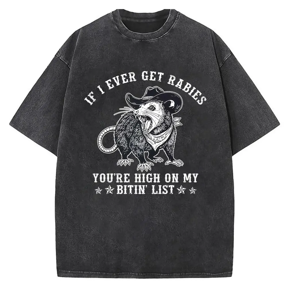 Washed T-shirt-Black