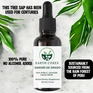 1 OZ 30 ML -100% Pure Croton Lechleri Liquid Resin (Sangre de Grado) Herbal Dietary Supplement and Topical Wound Treatment - Edible, Healthcare
