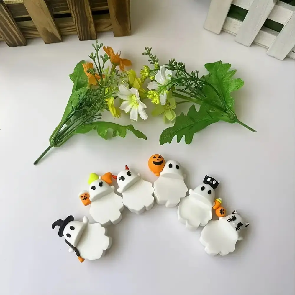 Spooky Fun Ghostees Halloween Phone Charm, Phone Ornament, Cell Phone Charms - Cute, Peel-and-Stick Phone Buddy, for iPhone, Android, Cellphone - Halloween Party Decorations, Desk Decoration - Collectible Mystery Box Gift for Halloween Lovers