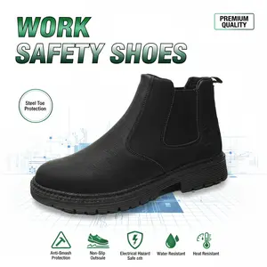 Waterproof Anti-slip Durable Outdoor Comfortable Safety Shoes Splash-proof Smash-proof Puncture-proof Breathable Unisex Chef Work Shoe Reliable Safety Footwear