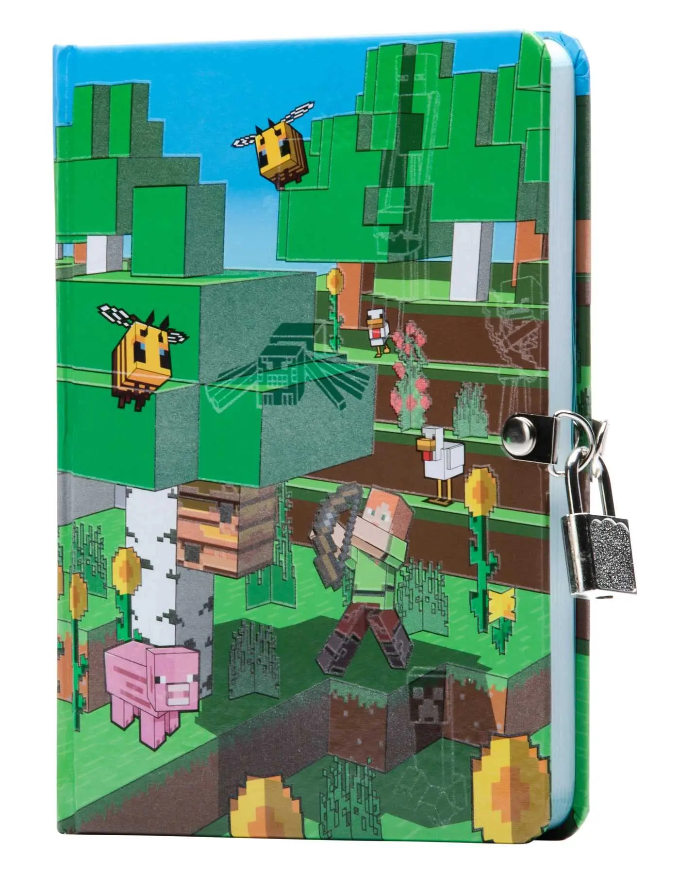 Minecraft: Mobs Glow-In-The-Dark Lock & Key Diary -- Insights - Hardcover