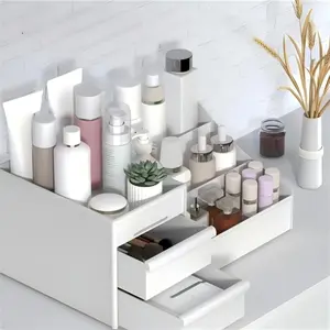 Drawer Storage Box for Home Office, Bathroom, and Vanity, Ideal for Organizing Beauty Tools, Jewelry, and Office Supplies