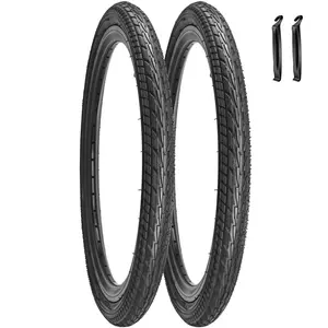 2 Pack 20 Inch Bike Tires Tread Pattern 20 x 1.75 47-406 Kids Bicycle Folding Replacement Tires for 20x1.75/1.95 BMX Road City Mountain Bike, Durability