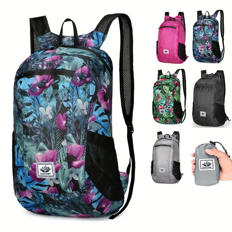 2026 New Model Sports Outdoor Leisure Ultra-Lightweight Backpack Multifunctional Foldable Skin Bag Lightweight Backpack