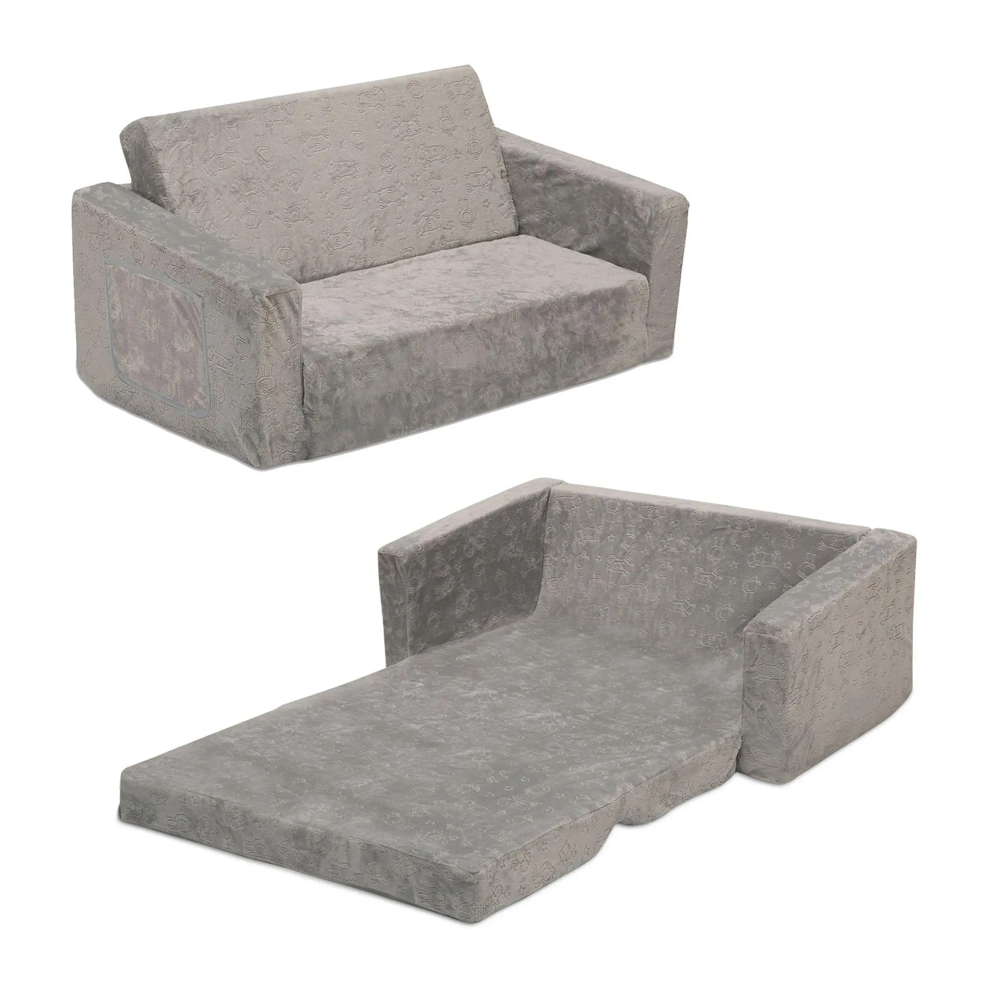 Serta Perfect Convertible Sleeper Extra Wide Grey Serta Perfect Convertible Sleeper Extra Wide Grey
