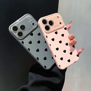 Heart Phone Case, Minimalist Style, for compatible with iPhone 17/17pro/17promax/17Air/iphone16/16pro/16plus/16promax/15/15promax/15pro/11/12/13/14promax/12mini/13mini/11pro/11promax/12pro/12promax/13pro/13promax/14pro/14promax, Romantic Love Symbol Gift,