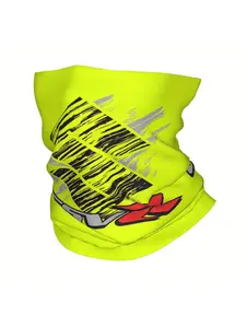 Fashion Logo Printed Headscarf Polyester Knitted Neck Scarf Boho Style Scarf Purpose Headwear for Fishing and Winter Suitable for Both Men and Women