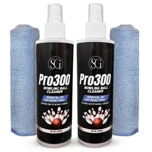 Bowling Ball Cleaner Spray - Oil  Scuff And Belt Mark Restores Tack Prolongs Lifespan Of Epa Safe Restoration Accessories 8fl Oz (cloth & Thumb Tape Included)