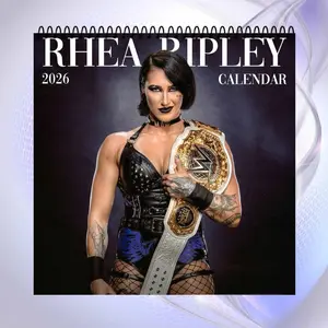 Rhea Ripley 2026 Calendar, Superstar Wall Calendar with Aesthetic Monthly Photos, Unisex Fan Gift, Pop Culture Home Office Decor, Wrestling Merch for Fans