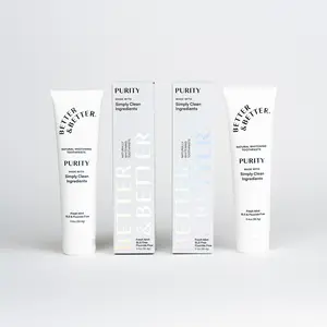 Better & Better Purity Toothpaste 2 Pack Natural Whitening Toothpaste, Fluoride Free, SLS Free