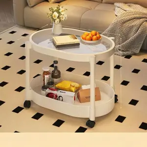 Creative Corner Table Tea Table Strong Load Capacity Suitable for Bedroom Living Room, Stylish Side Table for Home Decor