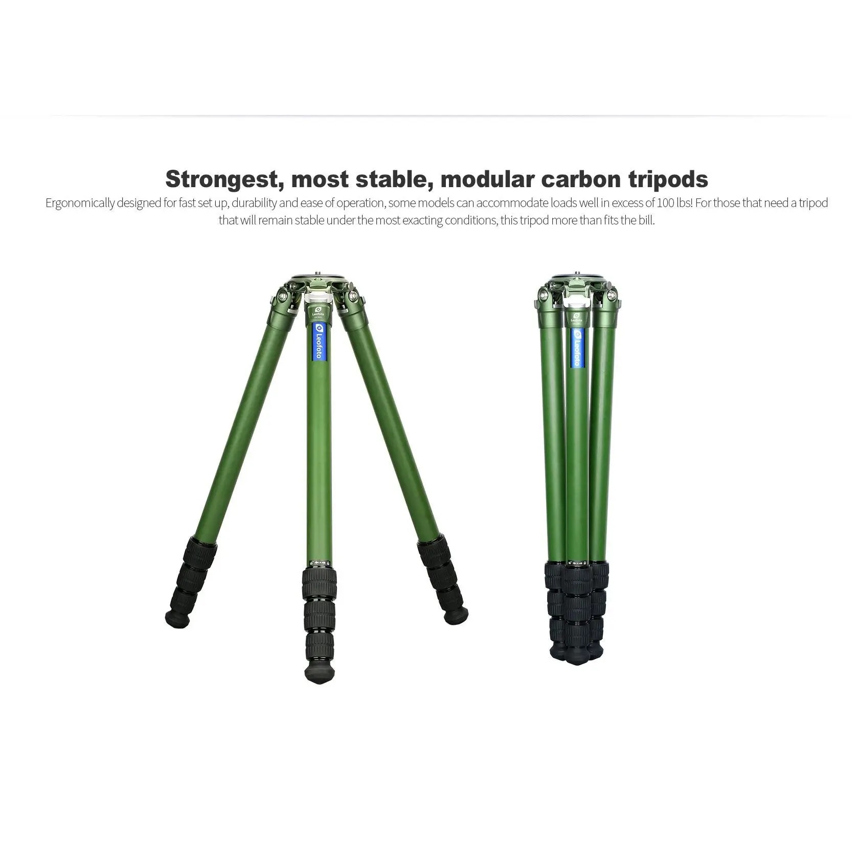 Leofoto LM-364CL(Long) Tripod with 75mm Video Bowl+Platform and Bag (Olive Green)