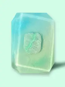 Crystal Bar Soap - Mama Gaia - Vegan - Crystal Infused - 7 oz - Scented in Sweet Hibiscus and Nectar