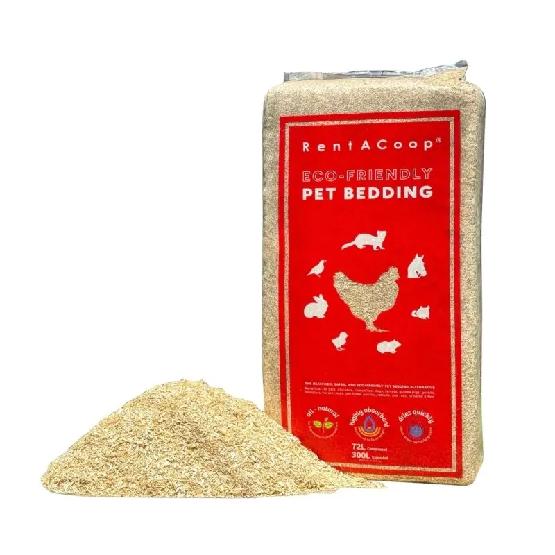 RentACoop Premium Hemp Bedding for Chickens, Rabbits, Horses - 300L (30lbs)