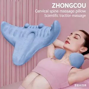 Cervical Massage Pillow, Gravity Acupressure Neck Shoulder Traction Pillow | Pain Relief for Sore Muscles, Dowager's Hump Corrector