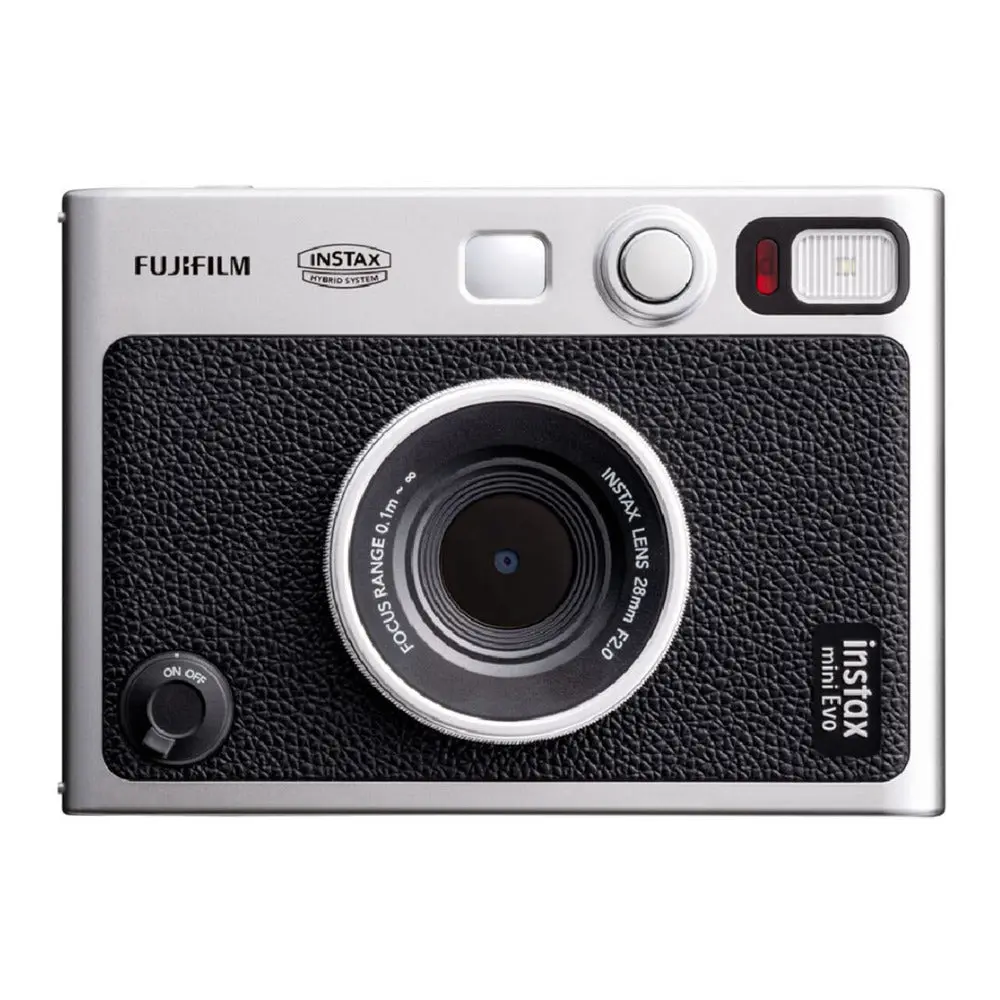 FUJIFILM INSTAX MINI EVO Hybrid Instant Camera with 100 Creative Options (Black)